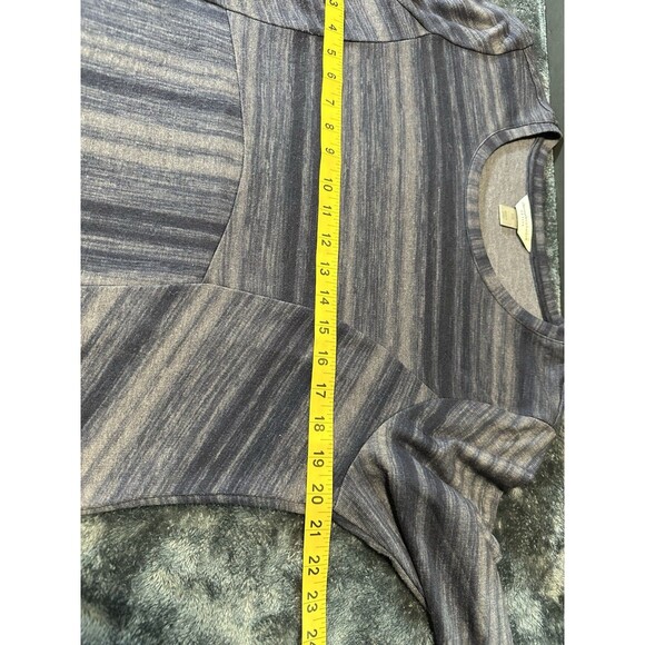 Christopher & Banks Blue & White Striped 3/4 Sleeve Top P/XL - Picture 5 of 11